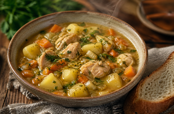 Рагу з картоплею та куркою
